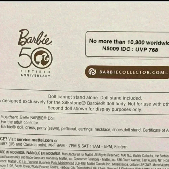 Barbie Southern Belle Doll - Picture 15 of 16